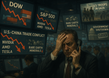 US digest: markets slide after fresh Trump tariff threat, consumer sentiment slide