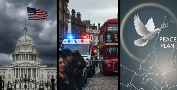 Weekly wrap: A US shutdown; a UK terror attack; a Gaza peace plan