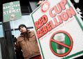 More than 1,000 Starbucks workers strike at 65 stores on Red Cup Day