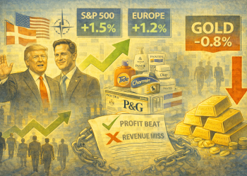 Evening digest: P&G misses revenue, gold slips, US spending stays resilient
