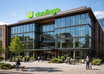 Duolingo stock: extremely oversold as falling wedge forms